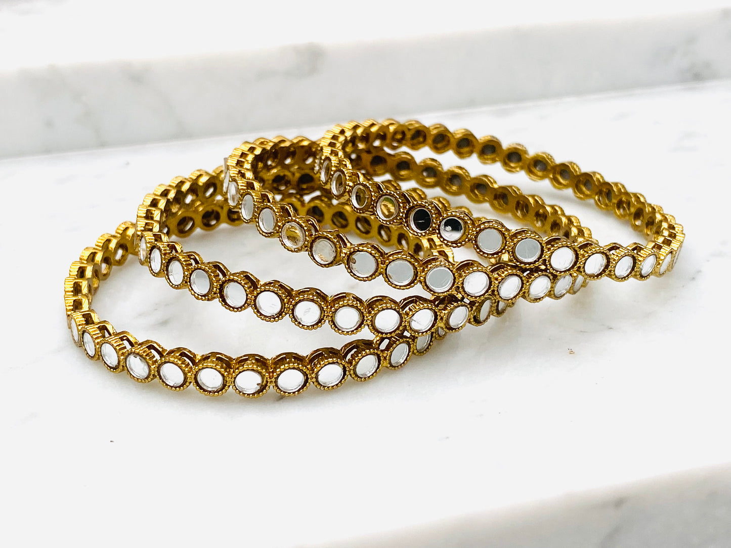 Gold Sheesha Kangans