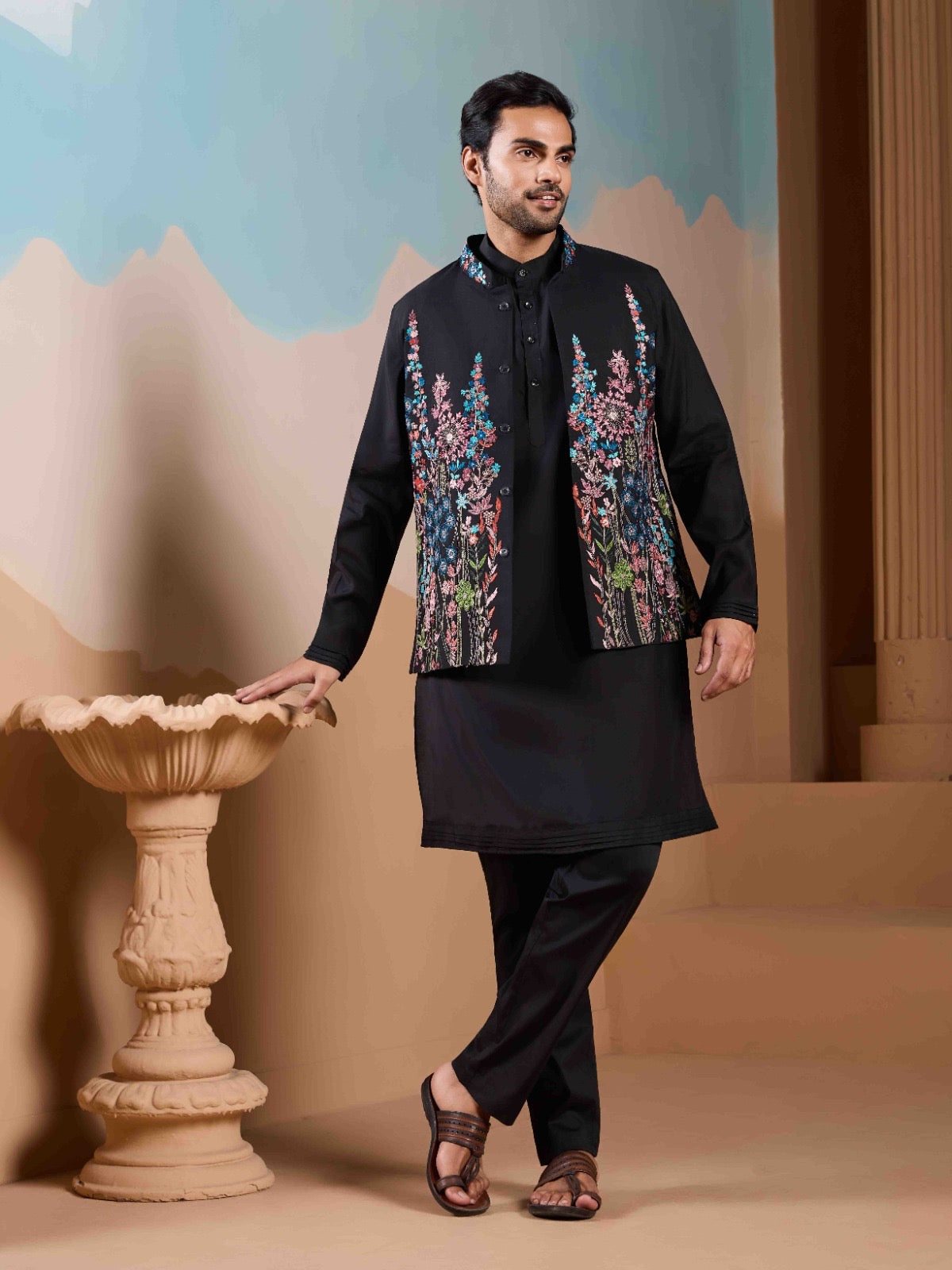 Ayaan Silk Kurta Jacket Set