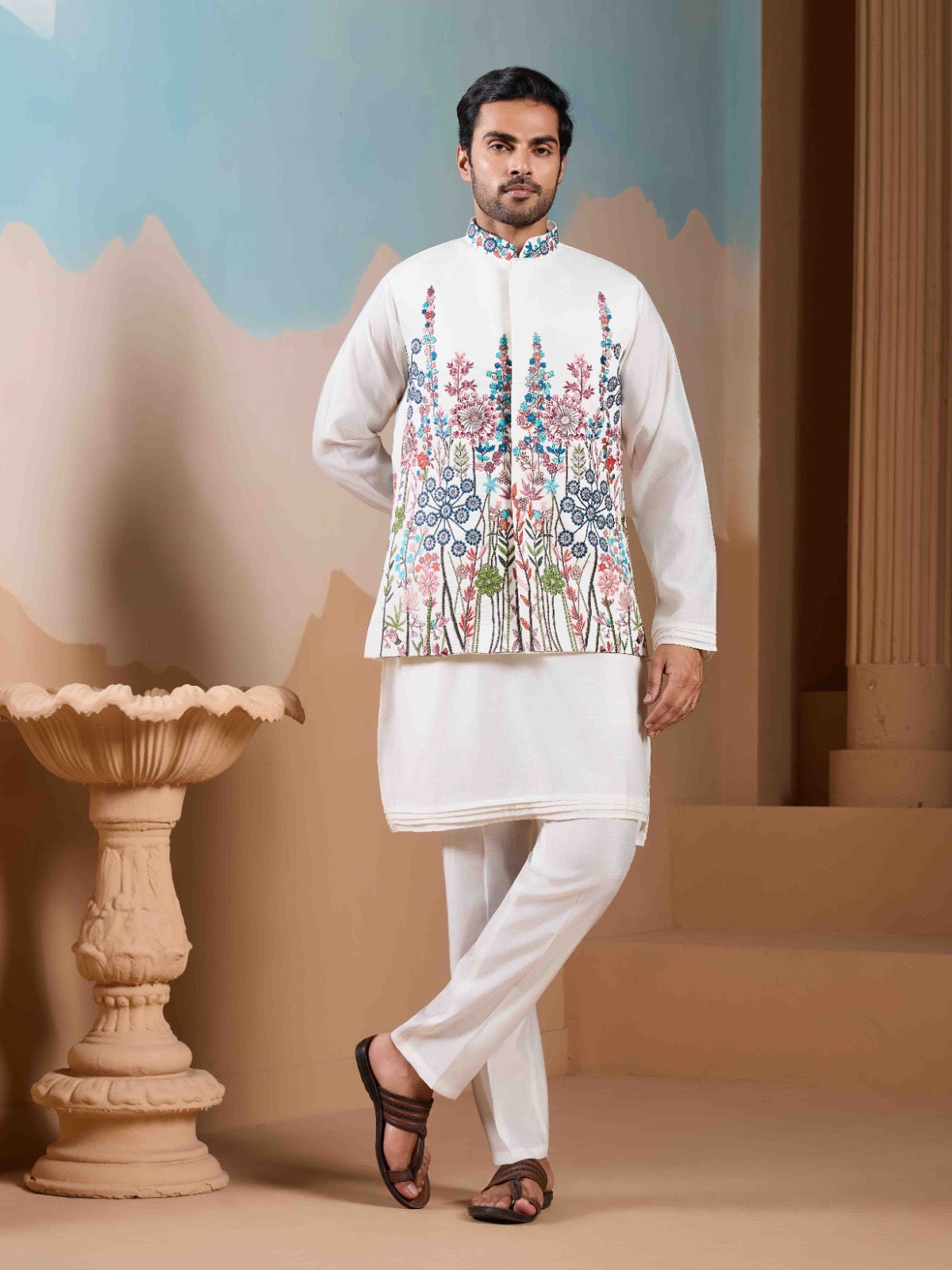 Ayaan Silk Kurta Jacket Set