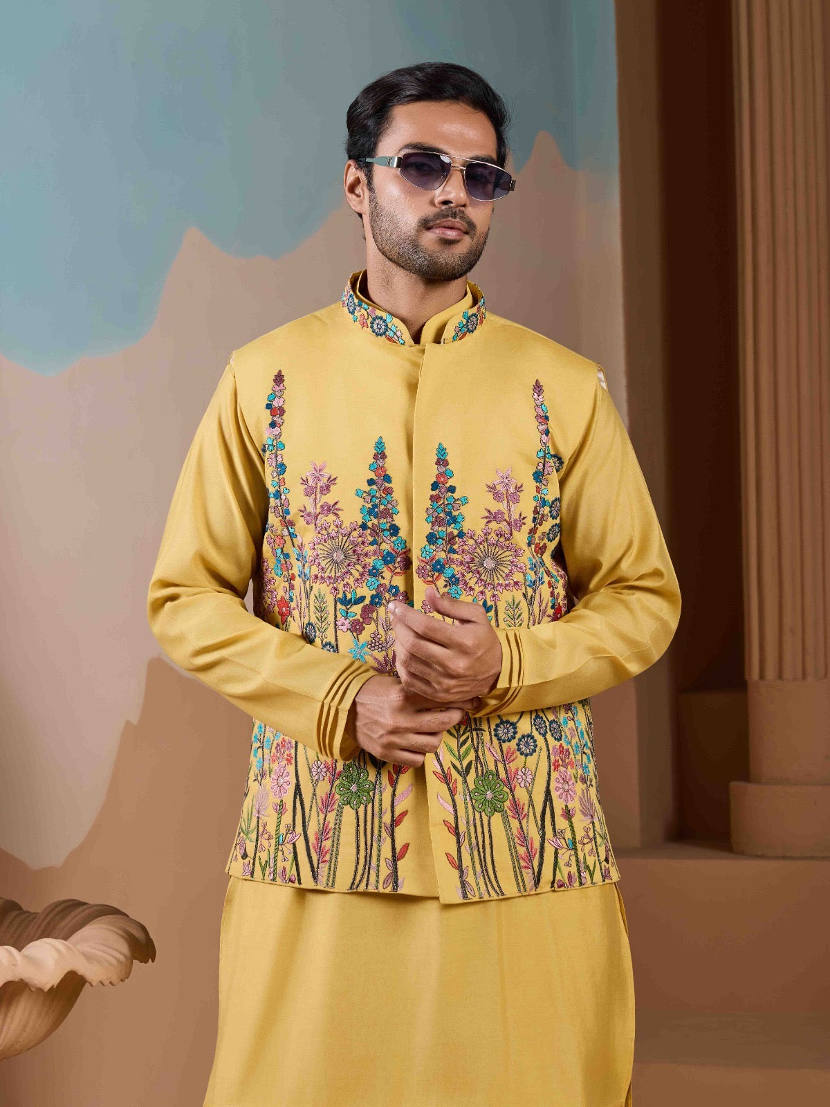 Ayaan Silk Kurta Jacket Set