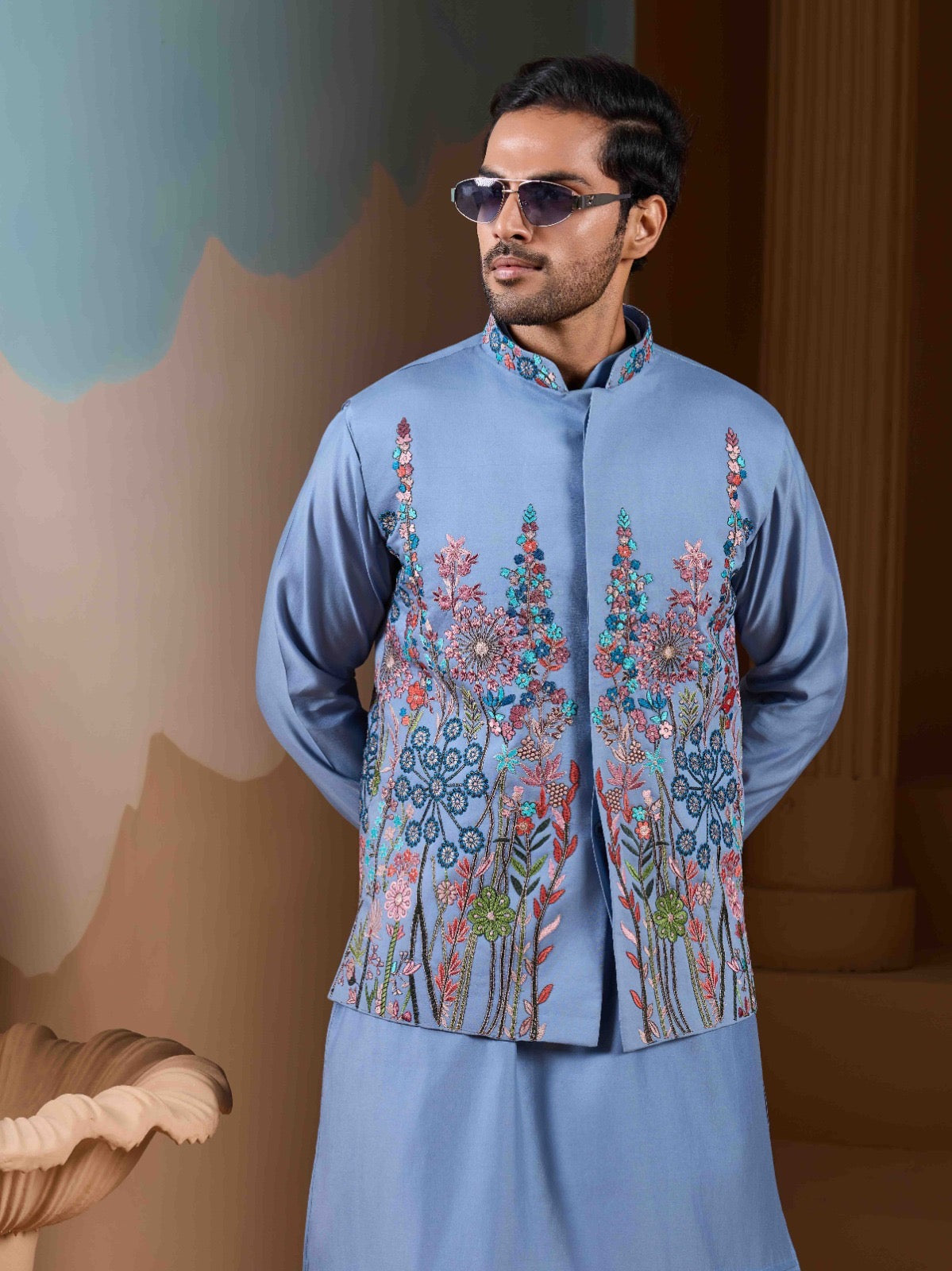 Ayaan Silk Kurta Jacket Set