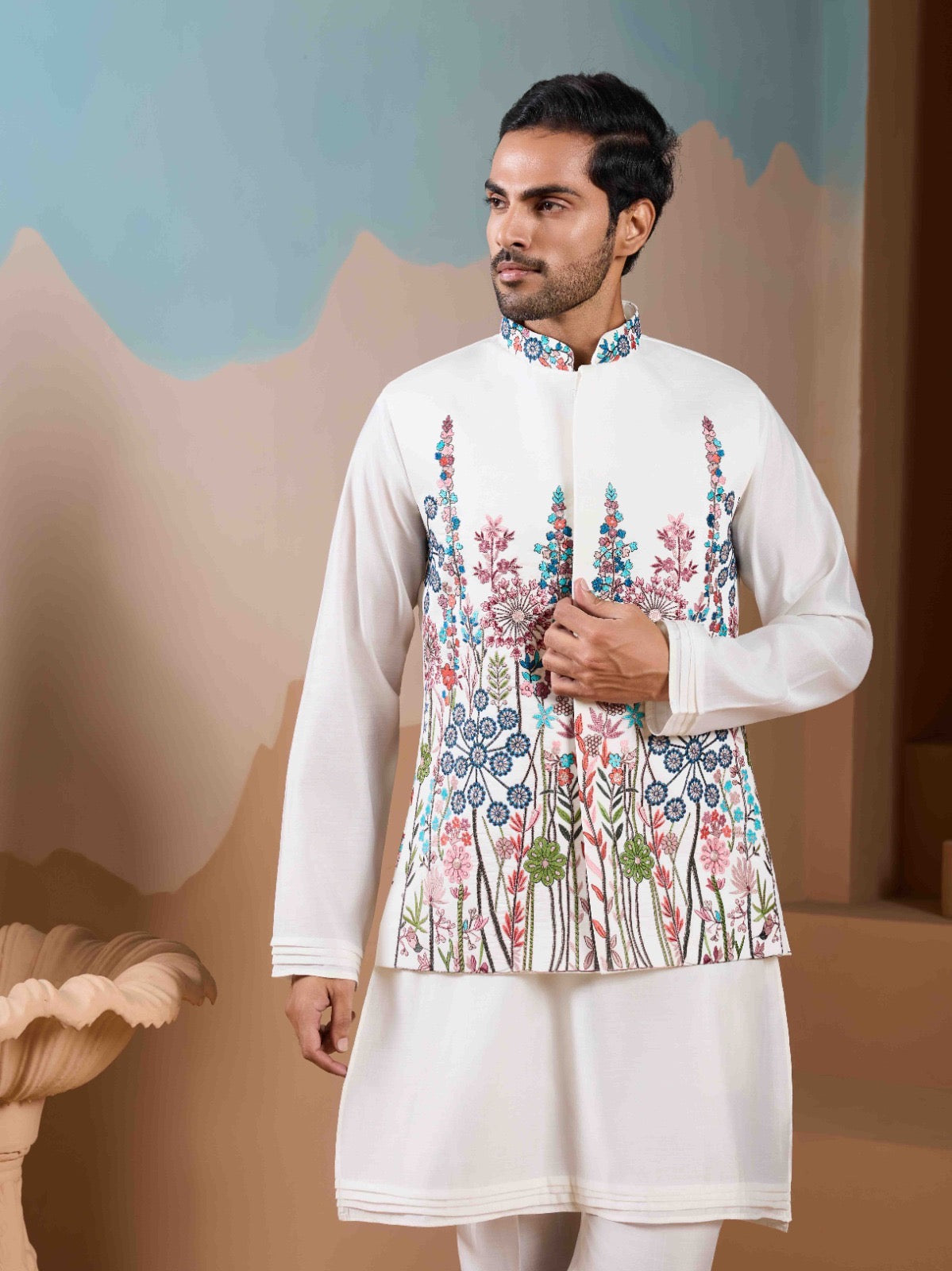 Ayaan Silk Kurta Jacket Set
