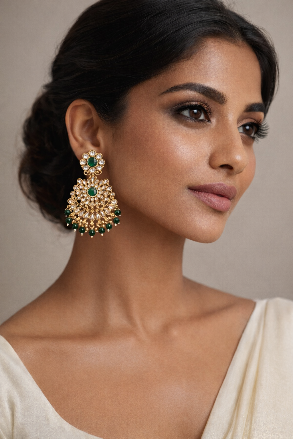 Dark Green Earrings