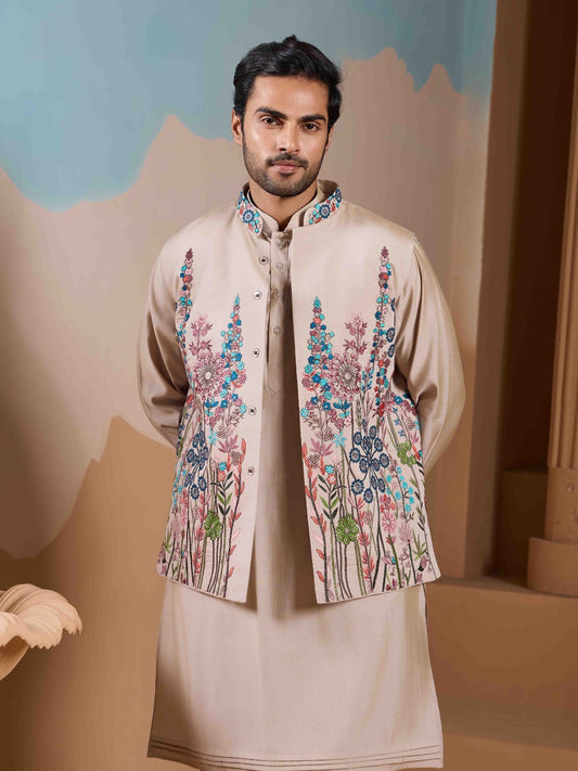 Ayaan Silk Kurta Jacket Set