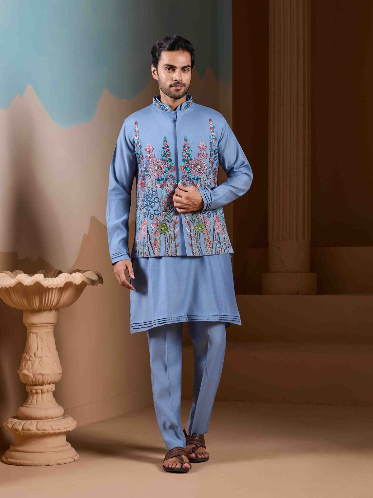 Ayaan Silk Kurta Jacket Set