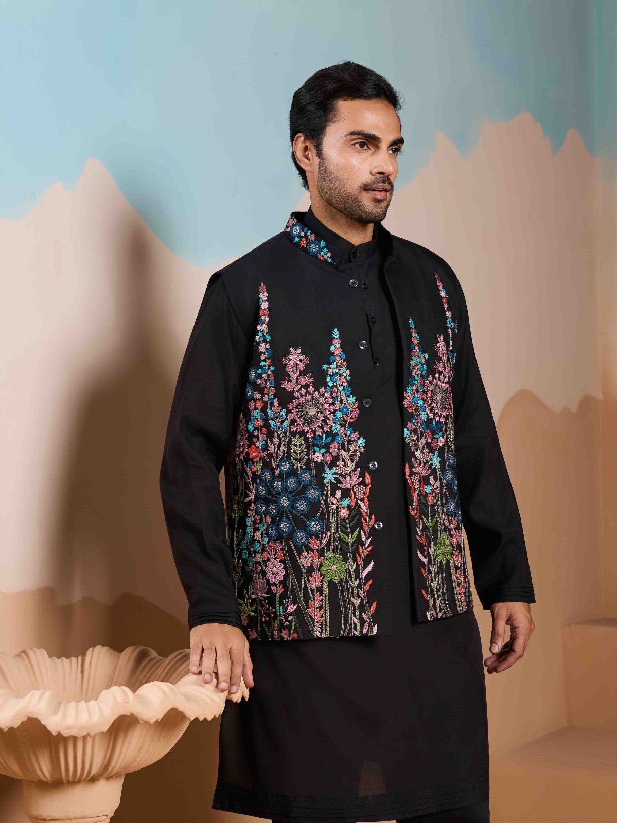 Ayaan Silk Kurta Jacket Set