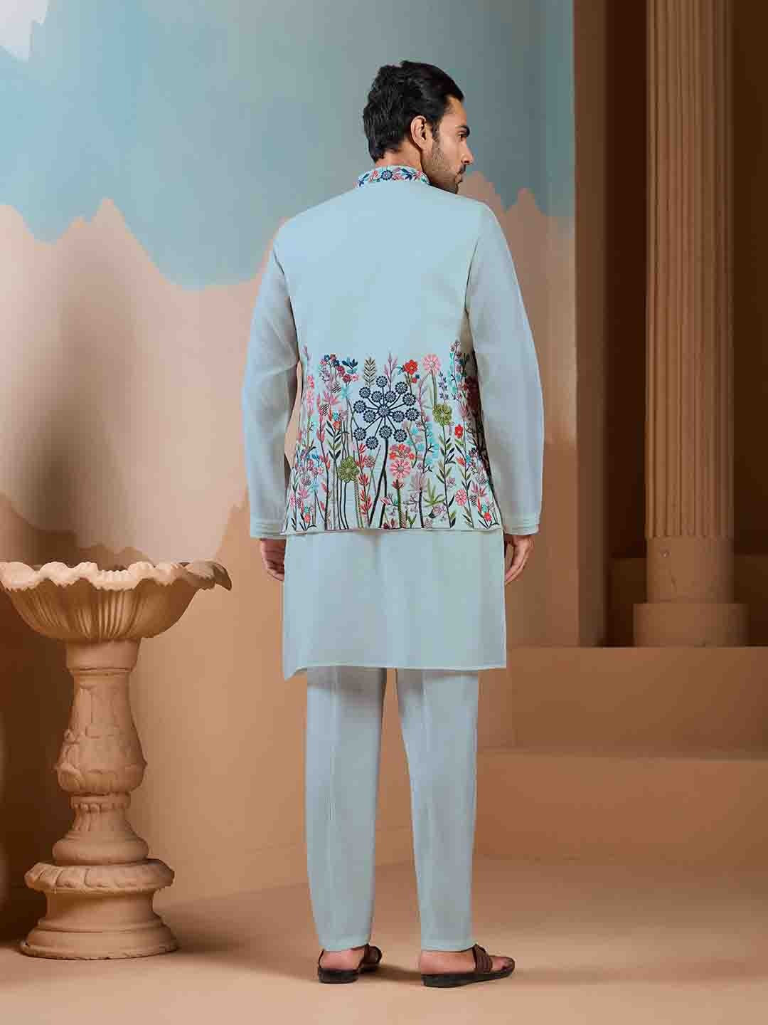 Ayaan Silk Kurta Jacket Set